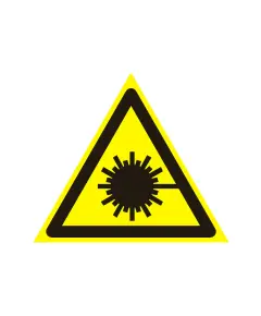 Опасно. Лазерное излучение (самоклейка) 200*200 мм