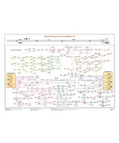 Плакат: Принципиальная схема светофоров 1/10 (лист 6), плакат формат А3,