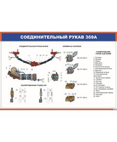 Соединительный рукав 369А (900 х 600 мм, ламинированный, с пластиковым профилем и стальным крючком)