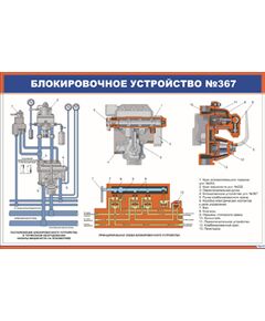 Блокировочное устройство №367 (600 х 900 мм, ламинированный, с пластиковым профилем и стальным крючком)