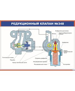 Редукционный клапан №348 (900 х 600 мм, ламинированный, с пластиковым профилем и стальным крючком)