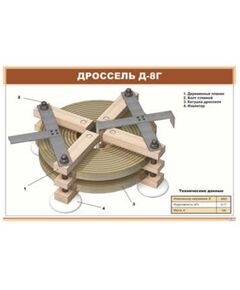 Дроссель Д-8Г (900 х 600 мм, ламинированный, с пластиковым профилем и стальным крючком)