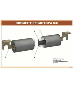 Элемент резистора КФ (900 х 600 мм, ламинированный, с пластиковым профилем и стальным крючком)