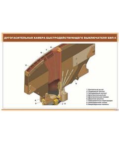 Дугогасительная камера быстродействующего выключателя БВП-5 (900 х 600 мм, ламинированный, с пластиковым профилем и стальным крючком)