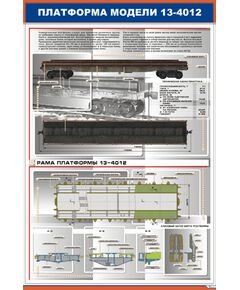 Плакат: Платформа модели 13-4012 (600 х 900 мм, ламинированный, с пластиковым профилем и стальным крючком)