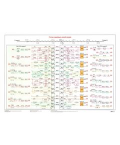 Плакат: Схема линейных цепей увязки (лист 2), плакат формат А3, - Автоблокировка с ТРЦ и централизованным размещением аппаратуры, Железнодорожный транспорт -  1