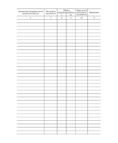 Журнал учета листков временной нетрудоспособности (прошитый, 100 страниц) - Кадровая служба, Журналы (Твердая, мягкая обложка, прошитые) -  1