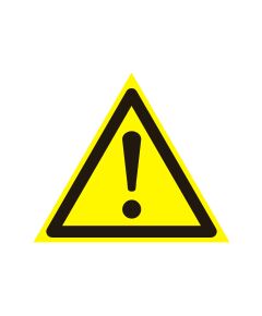 Внимание. Опасность (прочие опасности) (самоклейка) 200*200 мм - Предупреждающие знаки (W), Знаки безопасности (самоклейка, пластик, металл) -  1