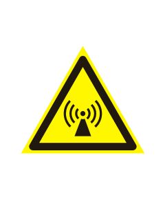 Внимание. Электромагнитное поле (пластик) 200*200 мм - Предупреждающие знаки (W), Знаки безопасности (самоклейка, пластик, металл) -  1