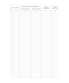 Журнал регистрации информации о погодных и дорожных условиях (прошитый, 100 страниц) - Автоперевозки, Автомобильный транспорт -  1