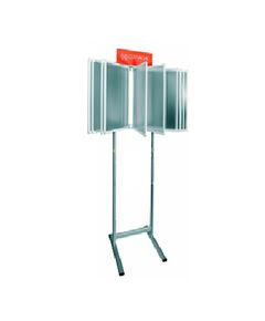 Информационная перекидная система-стенд (10 пластиковых рамок формата А1 с защитным вкладышем) - Напольные, Информационные перекидные системы. (Стойки, кронштейны для подвешивания) -  1