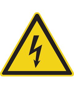 Осторожно! Электрические напряжение! 24 знака 3-х типоразмеров, 300*400мм, самоклейка - Предупреждающие знаки (W), Знаки безопасности (самоклейка, пластик, металл) -  1