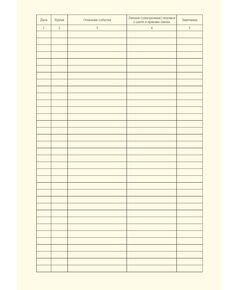 Оперативный журнал аварийно-диспетчерской службы. Приложение 5 к ГОСТ 34741-2021. Системы газораспределительные. Требования к эксплуатации сетей газораспределения природного газа (книжный, прошитый, 100 стр.) - Объекты газораспределения, Журналы (Твердая, мягкая обложка, прошитые) -  1