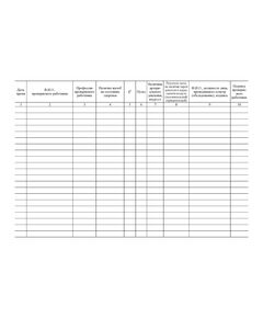 Журнал контроля за состоянием здоровья персонала (допуск к работе) (100 стр, прошитый, альбомный) - Здравоохранение, Журналы (Твердая, мягкая обложка, прошитые) -  1