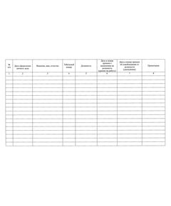 Журнал учета личных дел (прошитый, 100 страниц) - Кадровая служба, Журналы (Твердая, мягкая обложка, прошитые) -  1