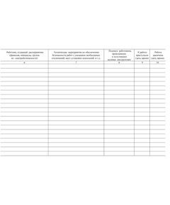 Приложение Е к СТО РЖД 15.013-2021. Журнал учета работ по нарядам-допускам и распоряжениям для работы в электроустановках. (прошитый, 100 страниц) - Энергетика, Электробезопасность, Железнодорожный транспорт -  1