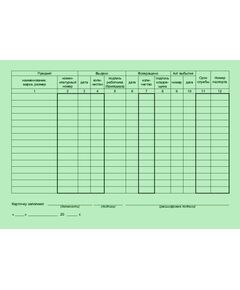 Карточка учета малоценных и быстроизнашиваемых предметов (формат А5, 2-сторон.). Типовая межотраслевая форма № МБ-2. Утверждена постановлением Госкомстата России от 30.10.97 № 71а - Охрана труда. Безопасность работ, Бланочная продукция (Путевые листы, личные карточки и т.д.) -  1