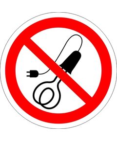 Запрещается пользоваться электронагревательными приборами (металл) 200*200 мм - Запрещающие знаки (Р), Знаки безопасности (самоклейка, пластик, металл) -  1