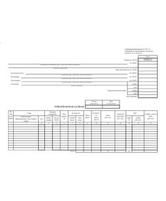 Товарная накладная. Унифицированная форма № ТОРГ-12. Утверждена постановлением Госкомстата России от 25.12.98 № 132 (А4, 2-сторонний, 65гр.) - Бухгалтерские бланки, формы, Бланочная продукция (Путевые листы, личные карточки и т.д.) -  1
