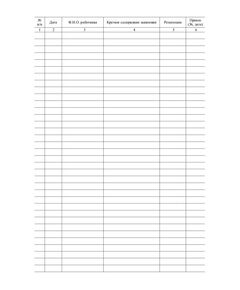 Журнал учета заявлений работников (прошитый, 100 страниц) - Кадровая служба, Журналы (Твердая, мягкая обложка, прошитые) -  1