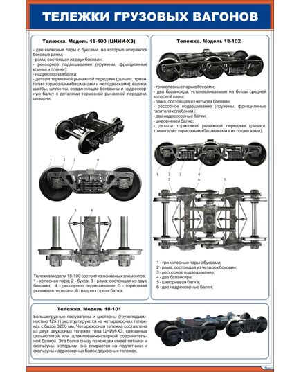 Тележки грузовых вагонов ( 600 х 900 мм, ламинированный, с пластиковым профилем и  крючком)