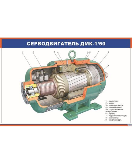 Серводигатель ДМК-1/50 (900 х 600 мм, ламинированный, с пластиковым профилем и стальным крючком)