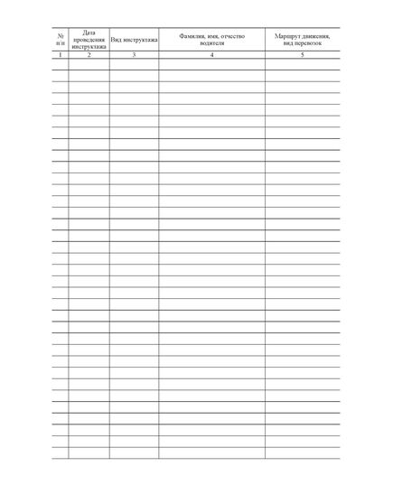 Журнал учета предрейсового, периодического, сезонного и специального инструктажей, проводимых с водительским составом предприятия, организации (100 стр., прошитый) - Автоперевозки, Автомобильный транспорт -  1