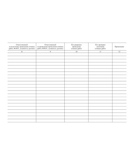 Журнал учета проведения огневых работ (альбомный, прошитый, 100 страниц) - Охрана труда, Безопасность работ, Журналы (Твердая, мягкая обложка, прошитые) -  3