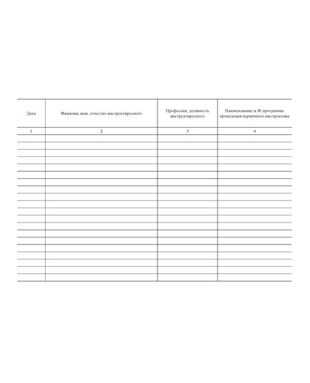 Журнал регистрации первичного инструктажа по охране труда на рабочем месте (прошитый, 100 страниц) - Охрана труда, Безопасность работ, Журналы (Твердая, мягкая обложка, прошитые) -  2