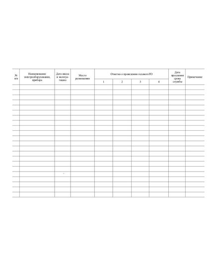 Журнал учета электрооборудования (альбомный, прошитый, 100 страниц) - Энергетика, Электробезопасность, Журналы (Твердая, мягкая обложка, прошитые) -  2