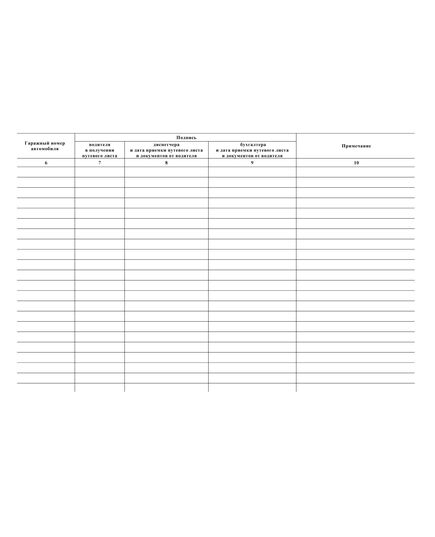 Журнал учета движения путевых листов. Типовая межотраслевая форма № 8. Утверждена Постановлением Госкомстата России от 28.11.1997 № 78 (прошитый, 100 страниц) - Автоперевозки, Автомобильный транспорт -  2