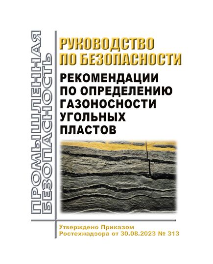Руководство по безопасности "Рекомендации по определению газоносности угольных пластов". Утверждено Приказом Ростехнадзора от 30.08.2023 № 314 - Объекты угольной промышленной, Промышленная безопасность -  1