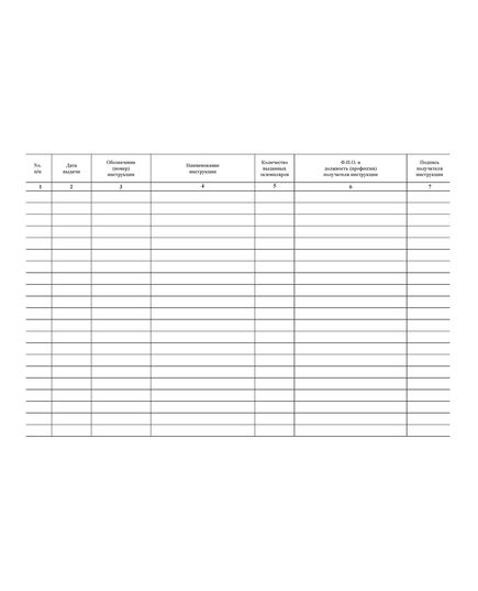 Журнал регистрации и выдачи инструкций на рабочие места персоналу (прошитый, 100 страниц) - Кадровая служба, Журналы (Твердая, мягкая обложка, прошитые) -  2