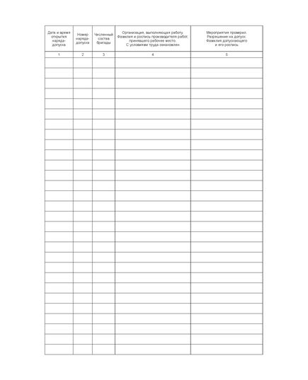 Журнал продления нарядов-допусков (100 страниц, прошит) - Металлургия, Промышленная безопасность -  3