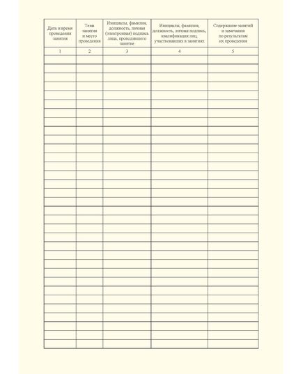 Журнал регистрации тренировочных занятий с персоналом аварийно-диспетчерской службы. Приложение 4 к ГОСТ 34741-2021. Системы газораспределительные. Требования к эксплуатации сетей газораспределения природного газа (книжный, прошитый, 100 стр.) - Объекты газораспределения, Журналы (Твердая, мягкая обложка, прошитые) -  2