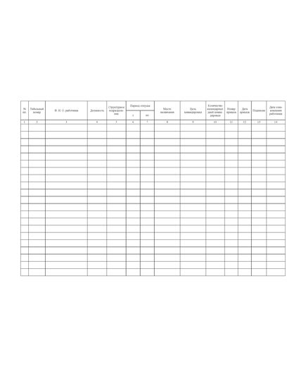 Журнал приказов о командировках (прошитый, 100 страниц) - Кадровая служба, Журналы (Твердая, мягкая обложка, прошитые) -  1