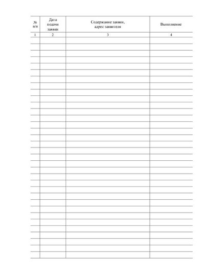 Журнал приёма заявок (100 стр., прошитый) - Охрана труда, Безопасность работ, Журналы (Твердая, мягкая обложка, прошитые) -  1