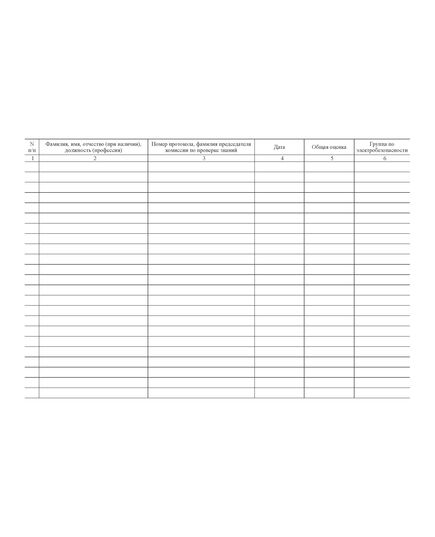 Журнал учета проверки знаний правил работы в электроустановках для организаций электроэнергетики (Приложение № 5 к Правилам по охране труда при эксплуатации электроустановок, утв. приказом Минтруда РФ от 15.12.2020 № 903н (в ред. от 29.04.2022 № 279н) (альбомный, прошитый, 100 страниц) - Энергетика, Электробезопасность, Журналы (Твердая, мягкая обложка, прошитые) -  2