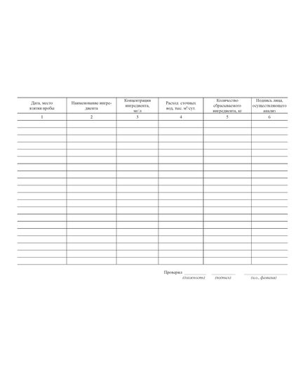 Журнал учета качества сбрасываемых сточных вод (форма ПОД-13, Приложение 3 к Инструкции водного надзора. Первичный учет использования вод. ИВН 33-5.4.01-86 (Утверждена Минводхозом СССР 30.11.1982 г. N 6/6-04-458) (прошитый, 100 страниц) - Охрана окружающей среды, Журналы (Твердая, мягкая обложка, прошитые) -  1