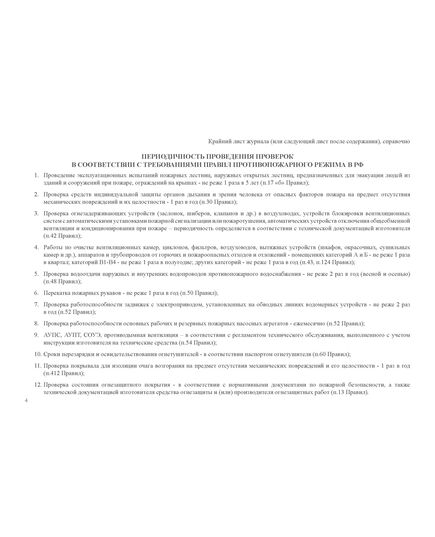 Журнал эксплуатации систем противопожарной защиты (15 разделов). Форма соответствует Правилам противопожарного режима в Российской Федерации, утв. Постановлением Правительства РФ от 16.09.2020 № 1479 (ред. от 03.02.2025 № 90) (обложка мягкий картон 300 гр.,прошитый, нумерованный, 204 стр.) - Пожарная безопасность, Журналы (Твердая, мягкая обложка, прошитые) -  19