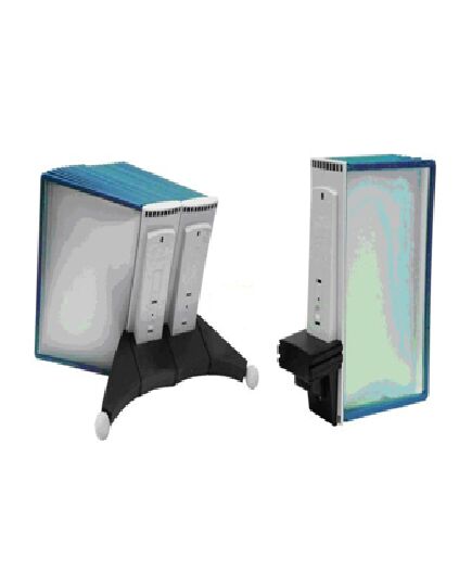 Информационная перекидная система настольная (10 пластиковых рамок формата А4) - Настольные, Информационные перекидные системы. (Стойки, кронштейны для подвешивания) -  1