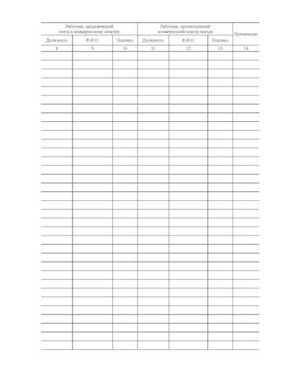 Форма ГУ-99. Книга регистрации коммерческого осмотра поездов. Утверждена распоряжением ОАО "РЖД" от 26 декабря 2023 г. № 3317/р (прошитый, 100 страниц) - Грузовая и коммерческая работа, Железнодорожный транспорт -  1