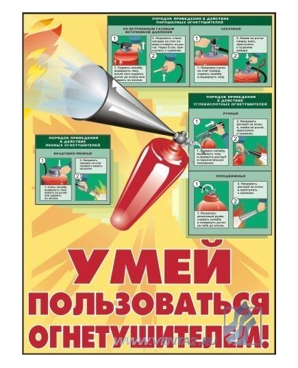 Комплект плакатов: Пожарная безопасность, 10 штук, формат А3, ламинированные - Пожарная безопасность, Плакаты (различные типоразмеры) -  9