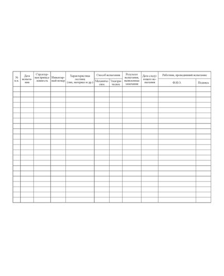 Журнал регистрации и учета испытаний лестниц (приставных, стремянок) (прошитый, 100 страниц) - Контроль технических средств и систем, Журналы (Твердая, мягкая обложка, прошитые) -  1