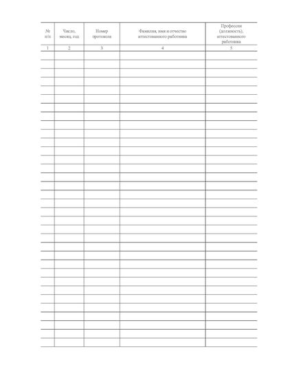 Форма ГУ-74ВЦ. Книга учета протоколов роведения аттестации. Утверждена распоряжением ОАО "РЖД" от 26 декабря 2023 г. № 3317/р (прошитый, 100 страниц) - Грузовая и коммерческая работа, Железнодорожный транспорт -  1