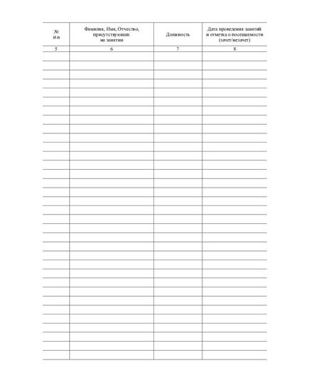 Журнал проведения технической учебы и дня охраны труда  (прошитый, 100 страниц) - Охрана труда, Безопасность работ, Железнодорожный транспорт -  1