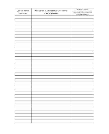 Журнал закрытия помещений (60 стр, прошитый, мягкий переплет) - Кадровая служба, Журналы (Твердая, мягкая обложка, прошитые) -  1