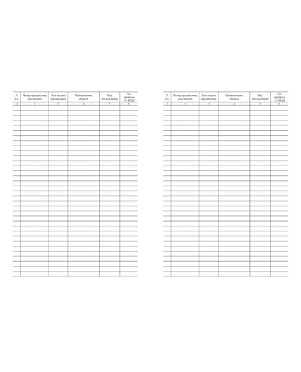 Журнал учета предписаний об устранении нарушений требований пожарной безопасности. Приложение № 9 к Регламенту организации и осуществления профилактики пожаров на стационарных объектах и железнодорожном подвижном составе ОАО "РЖД", утв. Распоряжением ОАО "РЖД" от 31.12.2014 № 3248р (ред. от 11.09.2018), (прошитый, 100 страниц) - Пожарная безопасность и ведомственная охрана, (ЦУО), Железнодорожный транспорт -  2