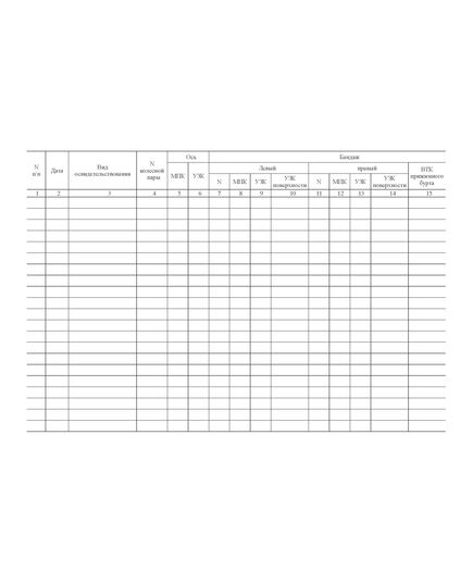Форма ТУ-180л. Журнал регистрации результатов неразрушающего контроля деталей колесных пар локомотивов, признанных годными. Утв. Распоряжением ОАО "РЖД" от 07.12.2011 № 2646р. (прошитый, 100 страниц) - Локомотивы и локомотивное хозяйство, (ЦТ, ЦТР), Железнодорожный транспорт -  1