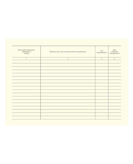 Журнал регистрации медицинских осмотров в течение рабочего дня (смены), послесменных, послерейсовых медицинских осмотров. Приложение к Приказу Минздрава России от 30.05.2023 № 266н (100 стр., прошитый, альбомный) - Автоперевозки, Автомобильный транспорт -  2